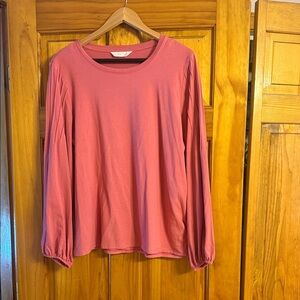 LC Lauren Conrad Pink Long Sleeve Top